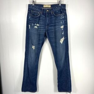 Degaine Boyfriend Distressed Blue Denim Jeans Womens‎ 27